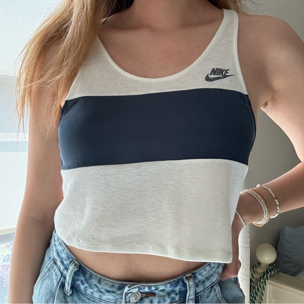 vintage nike reworked crop tank top